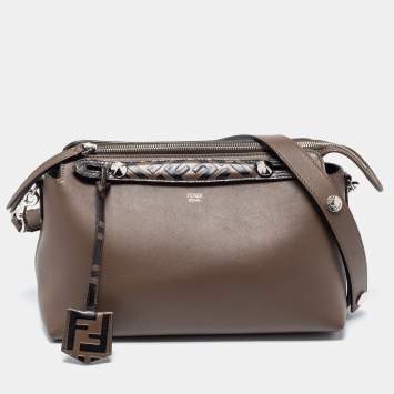 Pre Owned Fendi Brown Leather Small By The Way Shoulder Bag
