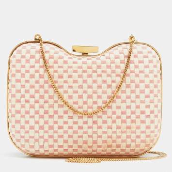 Pre Owned Fendi Multicolor Leather Giano Box Clutch