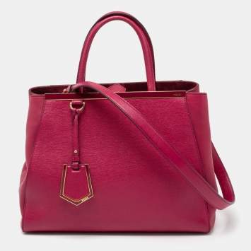 Pre Owned Fendi Pink Leather Large 3Jours Tote 