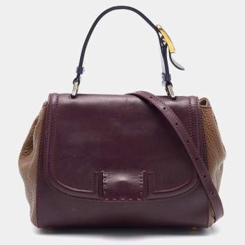 مملوكة مسبقًا Fendi Multicolor Leather Silvana Top Handle Bag