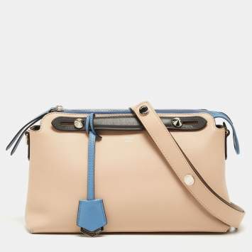 مملوكة مسبقًا Fendi Tricolor Leather Small By The Way Shoulder Bag
