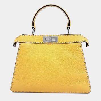 Pre Owned Fendi Selleria Peekaboo I SEE U Medium handbag