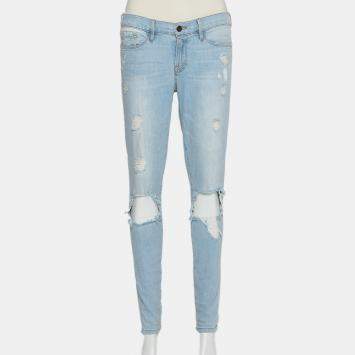 Pre Owned Frame Blue Denim Le Skinny de Jeanne Nowita Jeans M