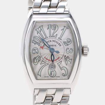 Franck Muller Conquistador 8005LSC Automatic Silver Stainless Steel Women's Wristwatch 28 mm