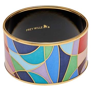 Pre Owned Frey Wille Multicolor Ode to Joy of Life Heavenly Joy Bordered Diva Bangle