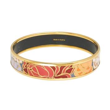 Pre Owned Frey Wille Hommage à Claude Monet Gold Plated Bangle