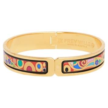 Pre Owned Frey Wille Hommage à Gustav Klimt Hoffnung Clasp Ballerina Bracelet