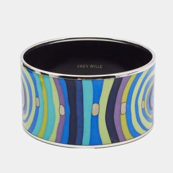 Pre Owned Frey Wille Hommage à Hundertwasser Spiral of Life Bordered Diva Bangle