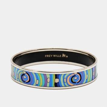 Pre Owned Frey Wille Hommage à Hundertwasser Spiral of Life Bordered Miss Bangle