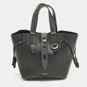 مملوكة مسبقًا Furla Net Mini Black Leather Tote
