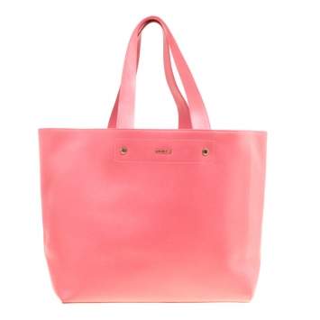 Pre Owned Furla Red Leather Melissa Shopping Tote