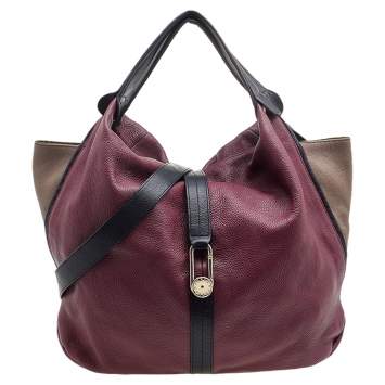 Pre Owned Furla Multicolor Leather Hobo