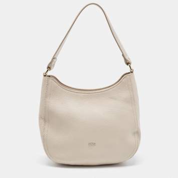 Pre Owned Furla Grey Leather Hobo
