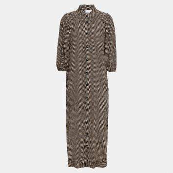 Pre Owned Ganni Viscose Midi Dress EU 40