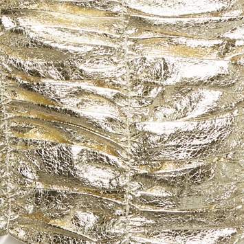 Pre Owned توب جورجيا أليس ميتاليك لاميه روشي نفخ كم فيغاس كروب مقاس متوسط - ميديام