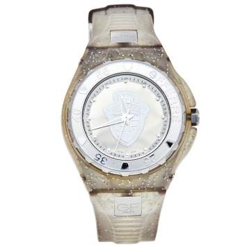 Pre Owned Gianfranco Ferre Silver Stainless Steel Rubber GF.9024J Unisex Wristwatch 43 mm