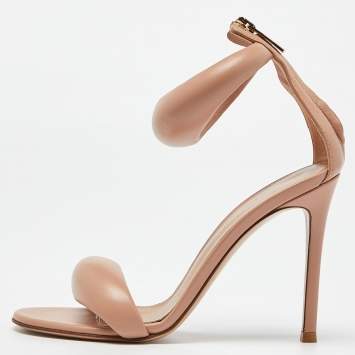 Pre Owned Gianvito Rossi Beige Leather Bijoux Sandals Size 35