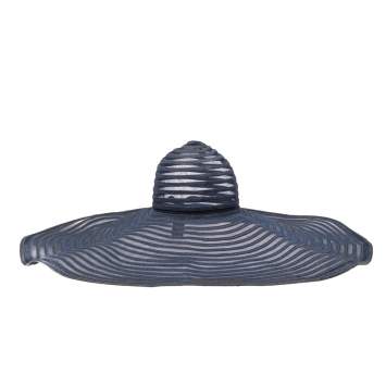 Pre Owned Giorgio Armani Blue Braided Straw Detailed Mesh Hat (58) 