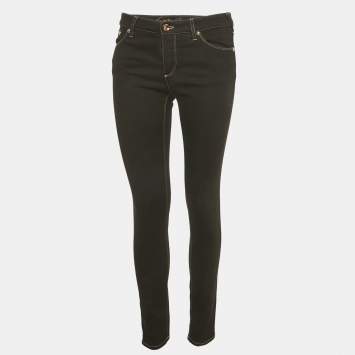 مملوكة مسبقًا Giorgio Armani Dark Blue Denim Slim Fit Jeans M