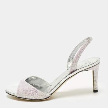 مملوكة مسبقًا صندل جوسيبي زانوتي ليلبيث حذاء جلتر باللون الوردي الفاتح بمقاس 37