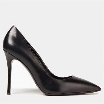 Pre Owned Giuseppe Zanotti Black Leather Pointed Toe Pumps Size 35