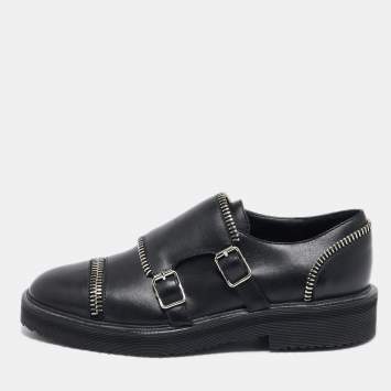 Giuseppe Zanotti Black Leather Oxfords Size 36