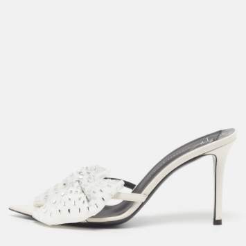 Pre Owned صندل سلايد جوسيبي زانوتي جلد لامع زهري مقاس 38