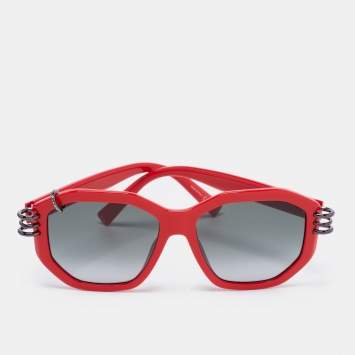 Pre Owned Givenchy Red GV7175/G/S Oversized Square Sunglasses