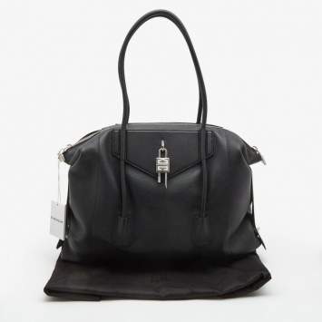 Pre Owned Givenchy Black Leather Large Antigona Soft Tote