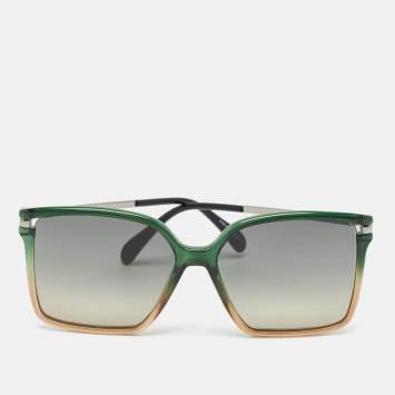 Pre Owned Givenchy Green Gradient GV 7130/S Oversized Sunglasses