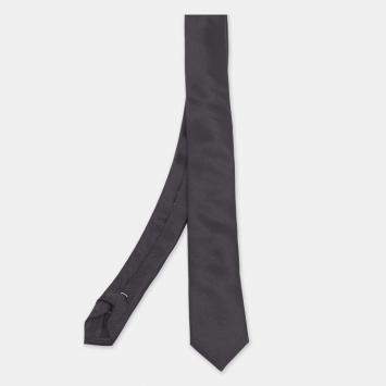 Pre Owned Givenchy Black Silk Skinny Tie 