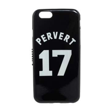 Pre Owned Givenchy Black Plastic Pervert 17 Print iPhone 6 Case
