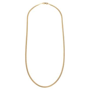 Pre Owned Givenchy Vintage Gold Tone Flat Chain Necklace 