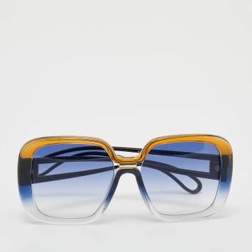 Pre Owned Givenchy Multicolor GV7106/S Oversized Square Sunglasses