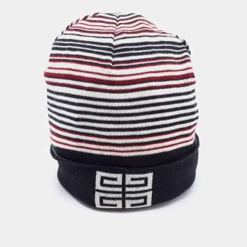Pre Owned Givenchy Multicolor Wool Knit Beanie