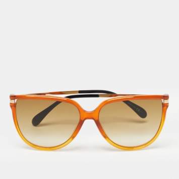Pre Owned Givenchy Orange GV7131/G/S Crystal Frame Cat Eye Sunglasses