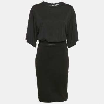 Givenchy Black Jersey Short Dress M 