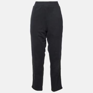 Pre Owned Givenchy Black Jersey Logo Tape Track Pants XXL