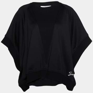 Pre Owned Givenchy Black Jersey & Knit Box Fit Sweatshirt M