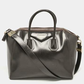Pre Owned Givenchy Brown Leather Medium Antigona Satchel