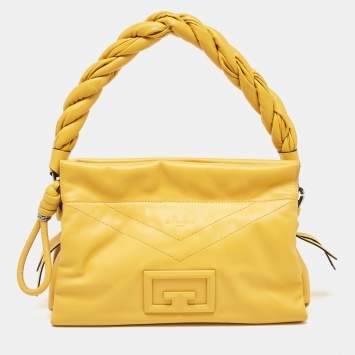 Pre Owned Givenchy Yellow Leather id93 Shoulder Bag