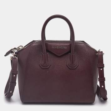 Givenchy Purple Leather Mini Antigona Satchel