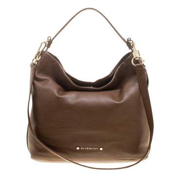 Pre Owned Givenchy Brown Leather Hobo