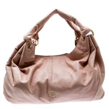 Pre Owned Givenchy Pink Leather Hobo