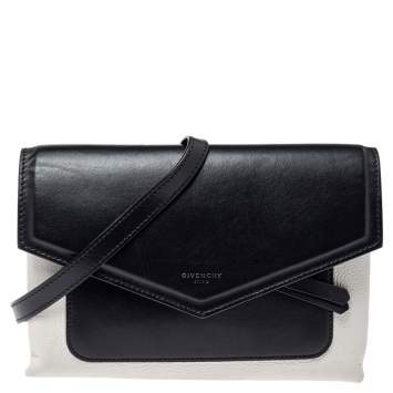 مملوكة مسبقًا Givenchy Black/White Leather Crossbody Bag