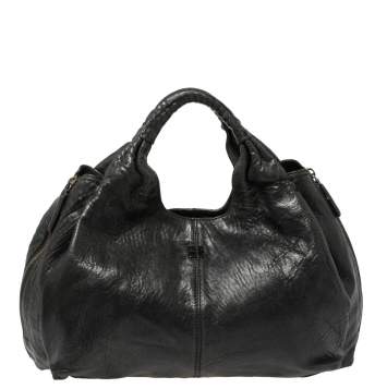 Pre Owned Givenchy Black Leather Elschia Billy Hobo