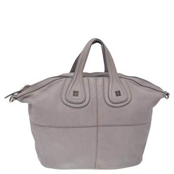 مملوكة مسبقًا Givenchy Grey Leather Medium Nightingale Satchel