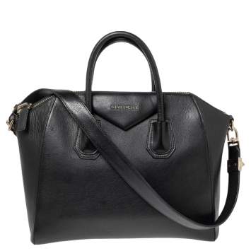 مملوكة مسبقًا Givenchy Black Leather Medium Antigona Satchel 