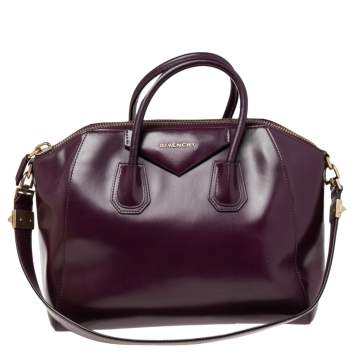 مملوكة مسبقًا Givenchy Purple Leather Medium Antigona Satchel 