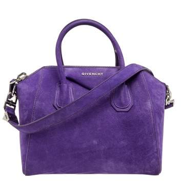 مملوكة مسبقًا Givenchy Purple Suede Small Antigona Satchel